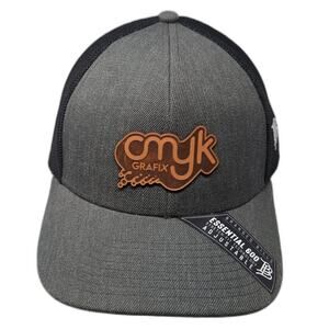 Cmyk Grafix Snapback Trucker Hat Gray One Size Essential 600 Branded Bills